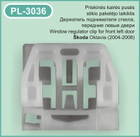 PL-3036 Kairės pusės stiklo pakėlėjo laikiklis