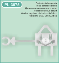 PL-3075 Kairės pusės stiklo pakėlėjo laikiklis