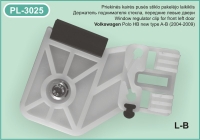 PL-3025 Kairės pusės stiklo pakėlėjo laikiklis
