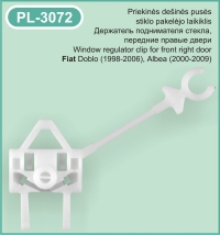 PL-3072 De&scaron;inės pusės stiklo pakėlėjo laikiklis
